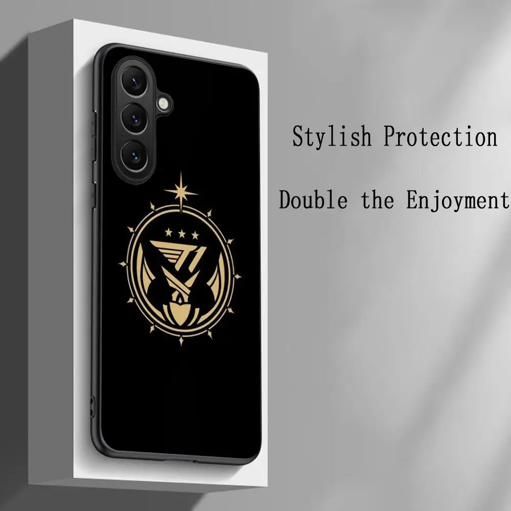 T1 winner logo cool fashion design Phone Case For Samsung Galaxy S25 S24 S23 S22 S21 S20 Plus Ultra Note20 Limited Soft Black