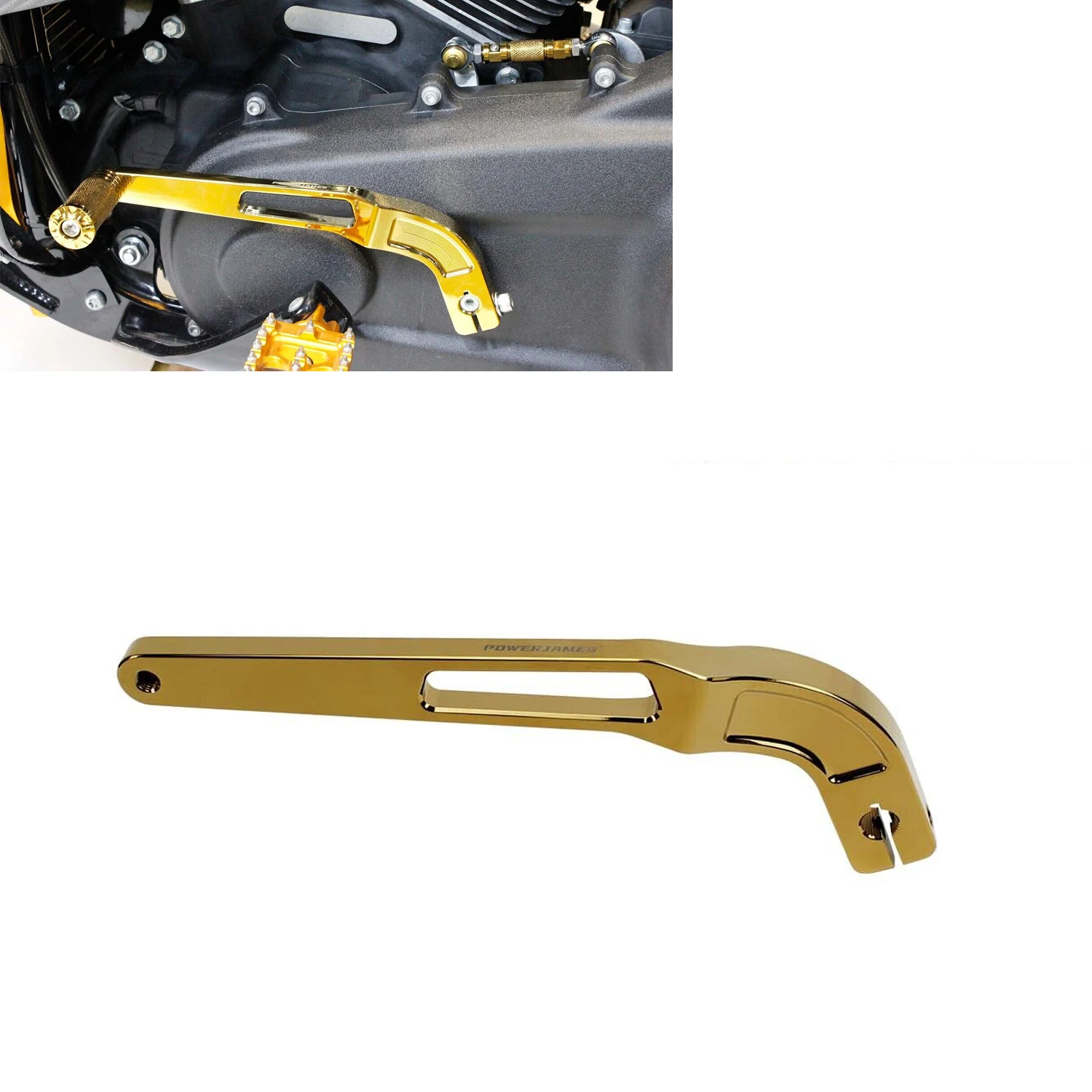 Gold Front Left Clutch Shift Lever For Harley Softail Standard Street Bob Low Rider/S FXLRST 2018-2023