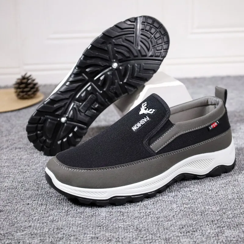 

Весенне-осенняя рабочая обувь на стройке. Износостойкая прогулочная обувь. Повседневная мужская рабочая обувь для среднего и пожилого возраста.