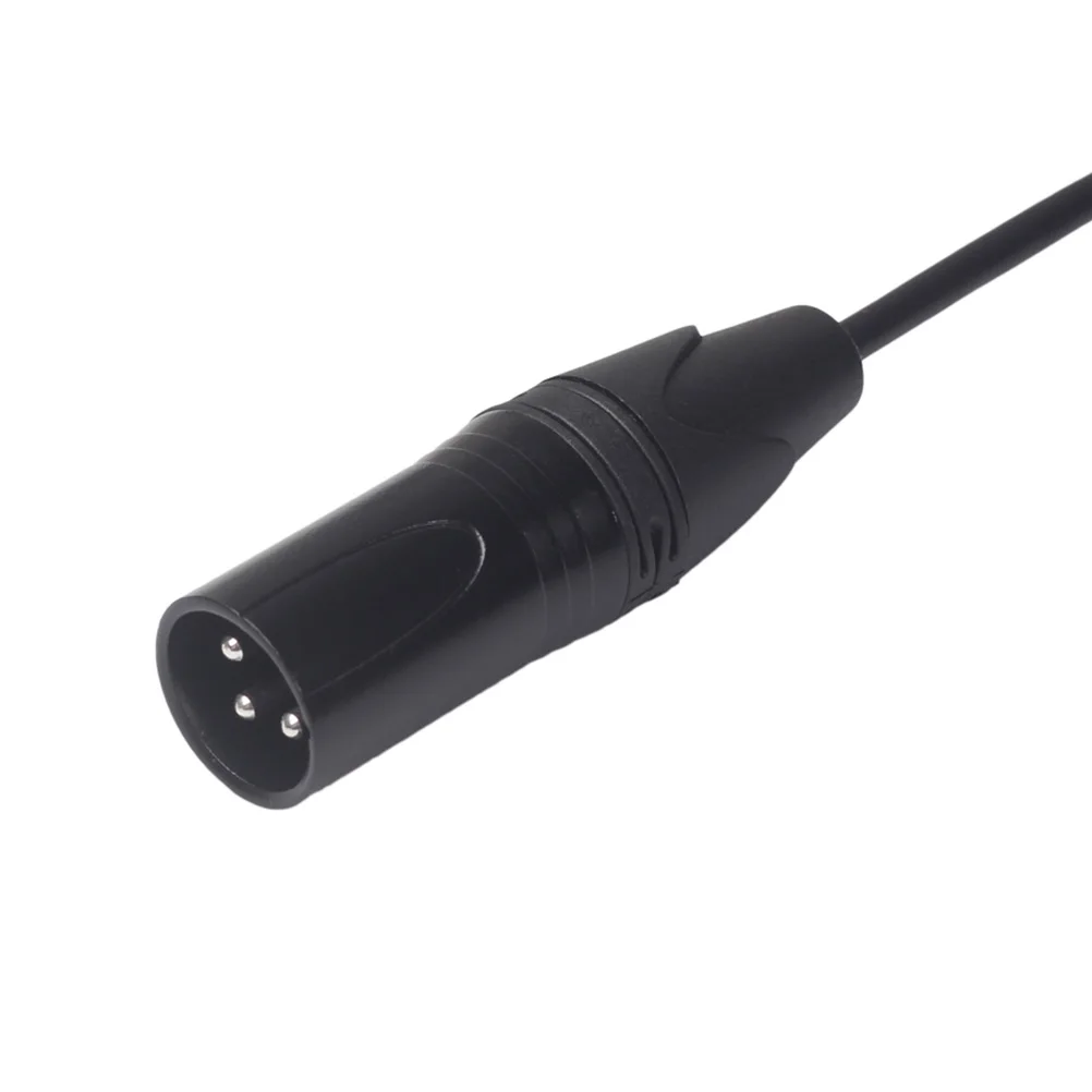 

Microphone Adapter Cable Audio Connector 35mm Male XLR Plug Converter Jack Inner Thread Metal Casing Shield