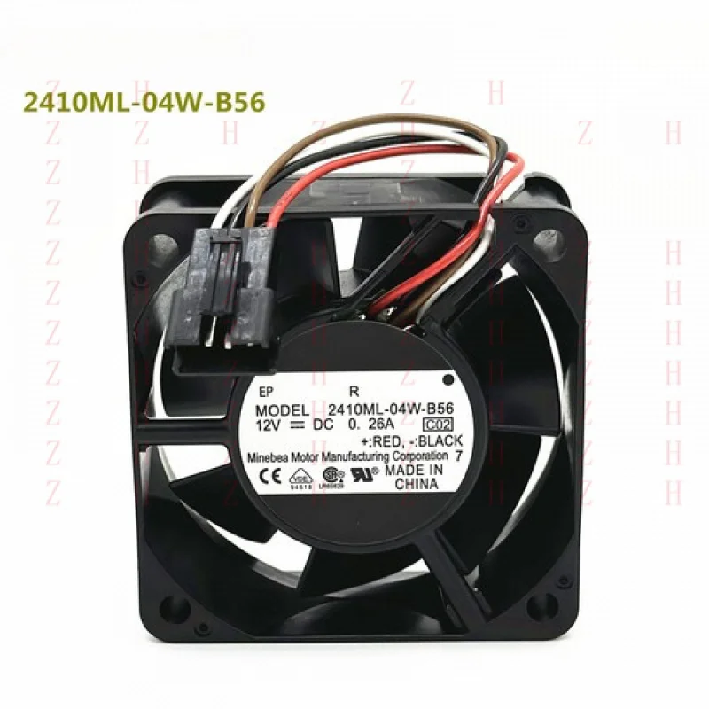 

XXZ for NMB 2410ML-04W-B56 C02 12V 0.26A 6025 4-PIN Sharp 3511 copier cooling fan