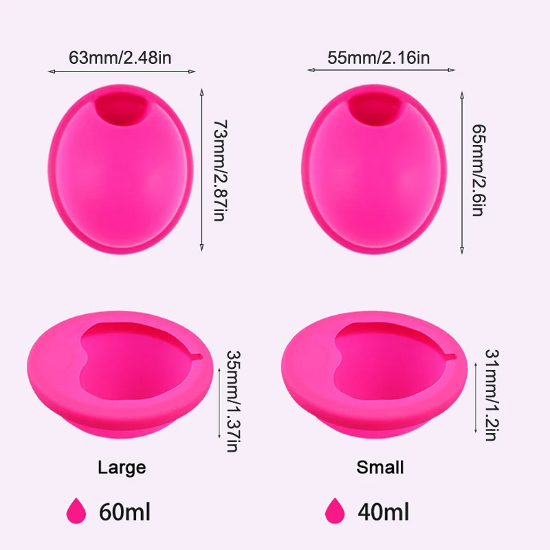 Disco Menstrual reutilizable de silicona para mujer, diseño de Ajuste Plano, extrafino, con lengüeta de tracción, esterilizante, 1 piezas