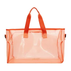 Xa136wd-Bolso de natación transparente para mujer, bolsa de PVC impermeable para gimnasio, deportes al aire libre, viaje, Fitness, cruzado grande, transparente