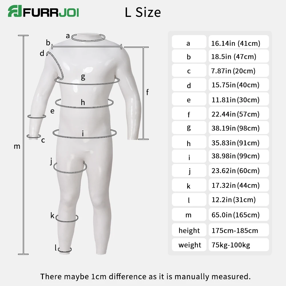 Body inteiro de silicone Furrjoi
