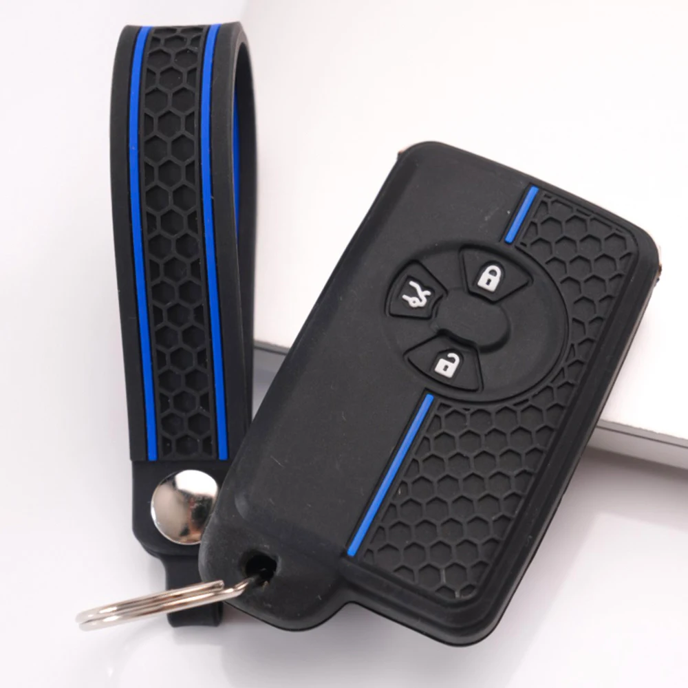 Soft Key Holder Keychain For Toyota RAV4 Camry Prius Alphard Vellfire Estima Auris Premio Highlander Prado Crown Full Coverage