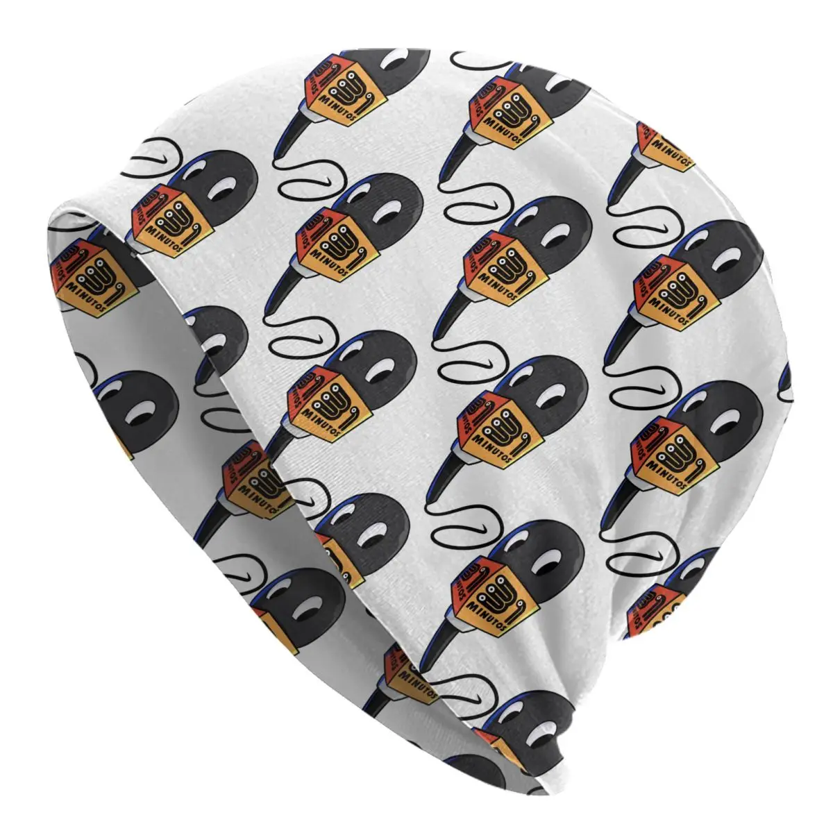 Microphone In The Iconic Chilean Program 31 Minutos Bonnet Hat Street Skullies Beanies Hats 31 Minutos Dual-use Caps