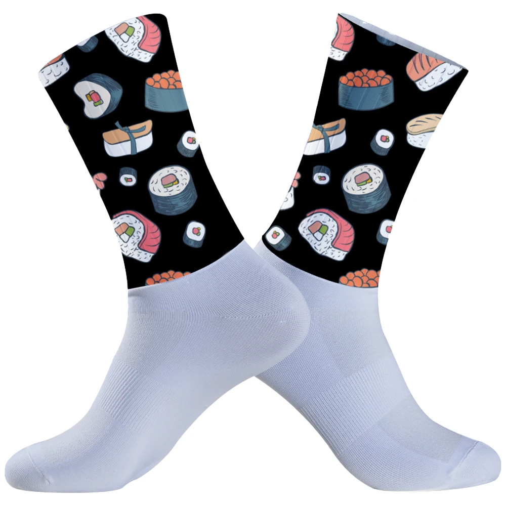 Chaussettes de compression athlétiques respirantes et évac80-l'humidité, chaussettes de cyclisme, VTT, voyage, course à pied, randonnée