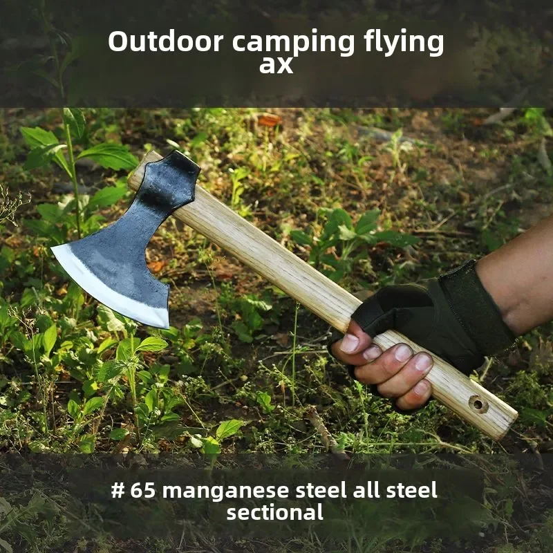 Outdoor camping flying Viking battle axe mountain cutting tactical axe chopping Niman elf-defense and survival axe camping tools