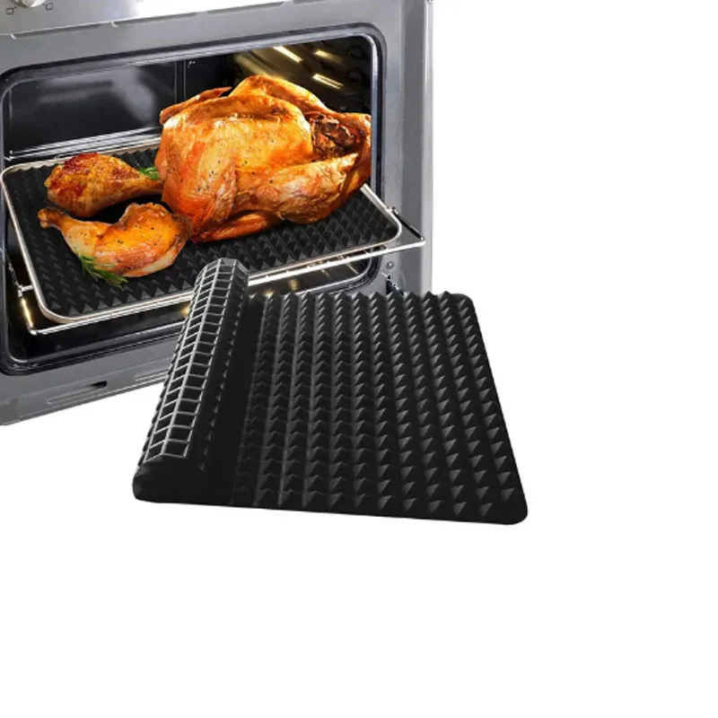 Flavor TV product silicone multifunctional BBQ pizza mat BBQ mat microwave oven baking mat meal mat silicone cake mold