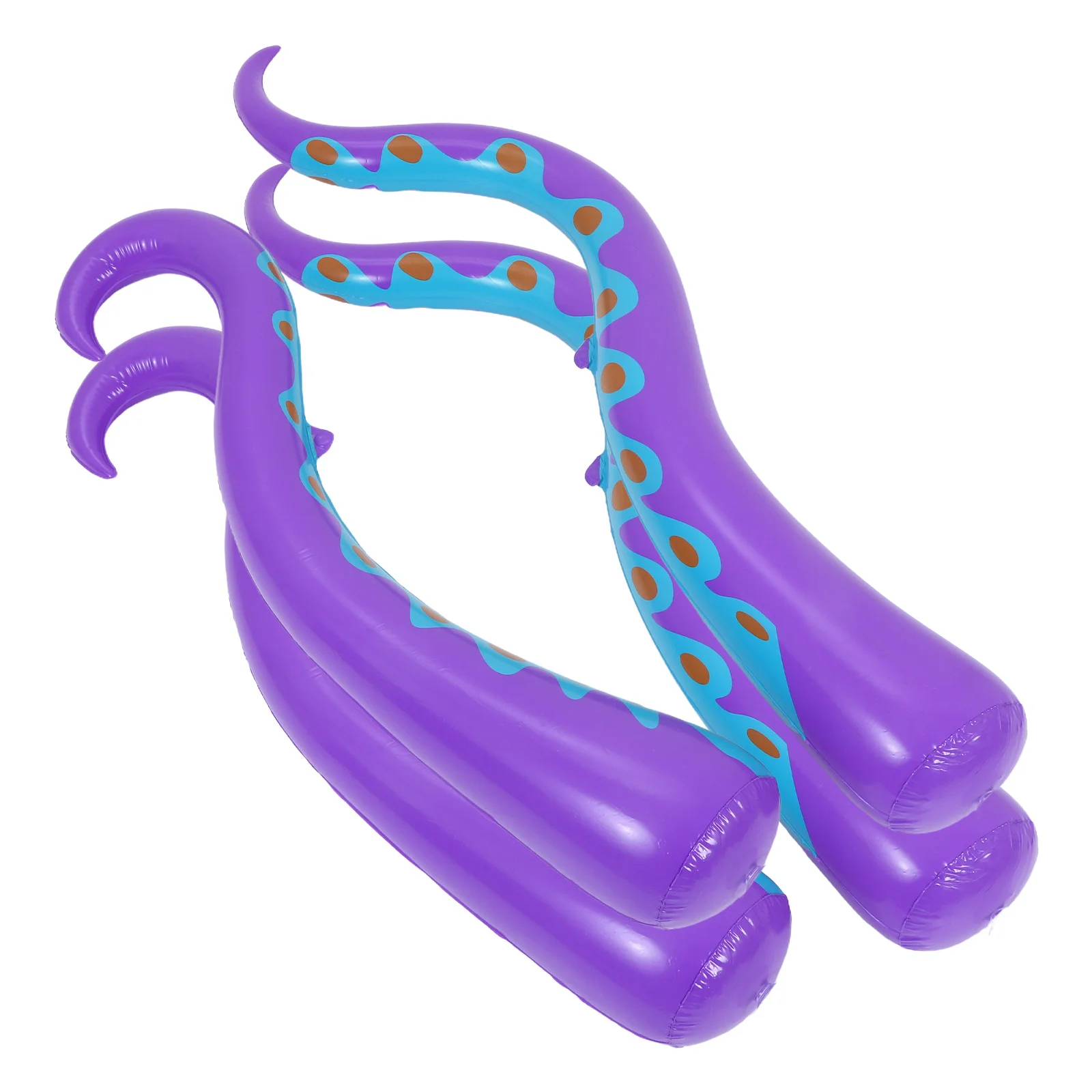 

4pcs Inflatable Octopus Decorations Halloween Tentacles For Window Wall Party Ocean Theme Kids Room Blow Up Props Garden Decor