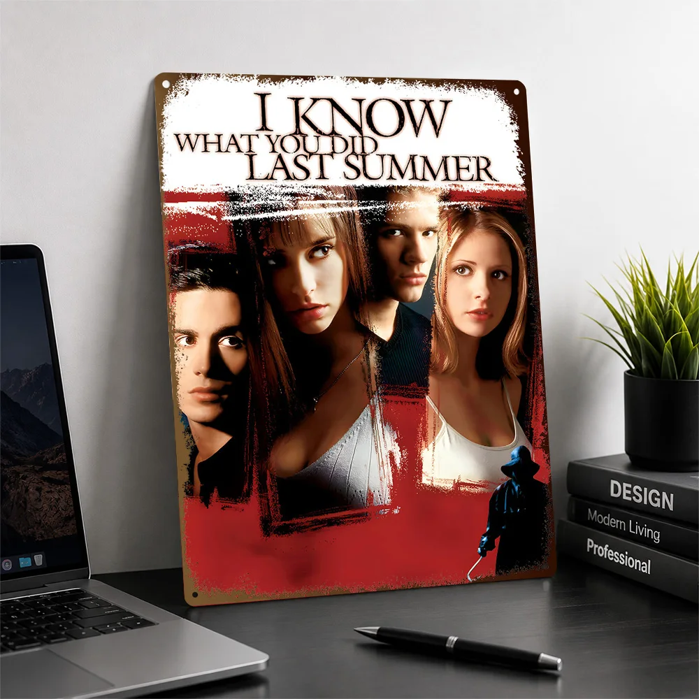 I Know What You Did Last Summer Ensemble Aluminum Poster Customized Metal Tin Sign Cult Film Style Wall Art Home Theater Decor