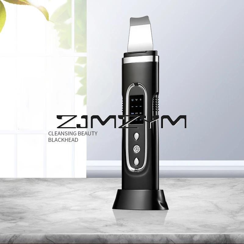 Ultrasonic Electric Skin Scrubber, Limpeza Facial, Limpador Profundo De Poros, Removedor de cravo Acne, Descascar o Dispositivo Pá, Máquina De Beleza