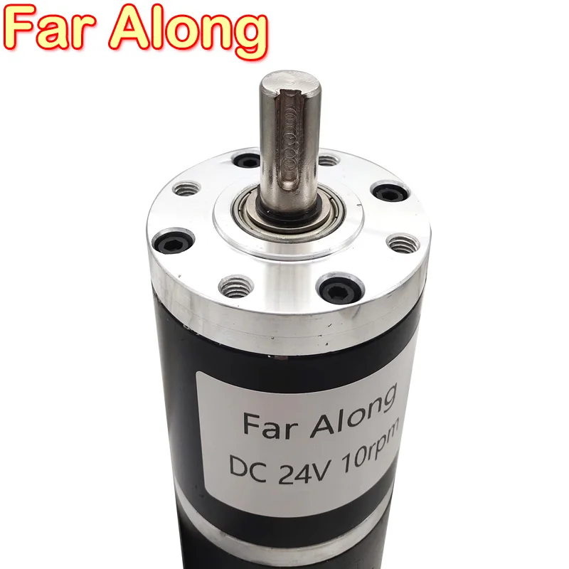 DC 12V And DC 24V Planetary Gear Motors Low Speed High Torque Diameter 60MM Adjustable Speed Reversible Low Speed 10 To 500RPM