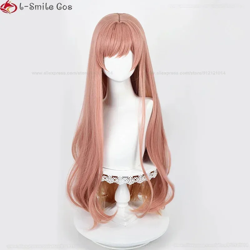 

aaa12 385cm Nikke Rapi Cosplay Pink Orange Brown Heat Resistant Synthetic Hair Halloween Anime Wigs +Wig Ca