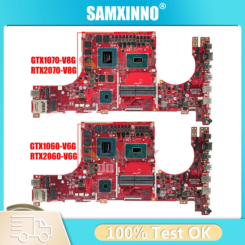 

For ASUS ROG GL504 GL504GW GL504GV GL504GS GL504G Motherboard Strix 18803-1 GL504GM i7-8750H CPU GTX1060 GPU Laptop Mainboard