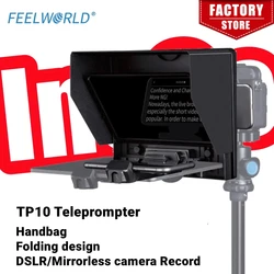 Feelworld TP10 Teleprompter 10 inch Phone camera Collapsible Teleprompter Support horizontal and vertical shooting