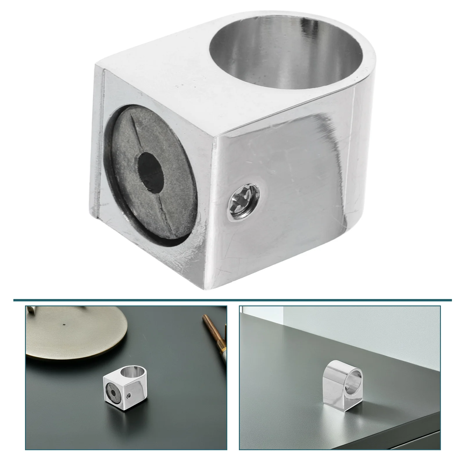 

Zinc Alloy Towel Rod Bracket Wall Mount Closet Pole Holder Heavy Duty Shower Curtain Rod Support Flange Holder For Bathroom