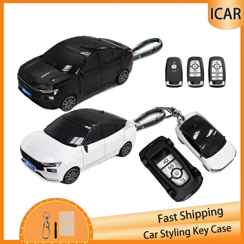 

Car Model for Ford Fusion Mustang Explorer F150 F250 F350 EcoSport Edge S-MAX Ranger Lincoln Mondeo Remote Car Key Case Cover