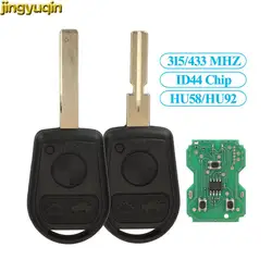 Jingyuqin-Control remoto de llave de coche, dispositivo con Chip ID44 PCF7935 de 315/433 MHZ para BMW E31 E36 E34 E32 E38 E39 E46 Z3, 3 botones HU58/92 Fob