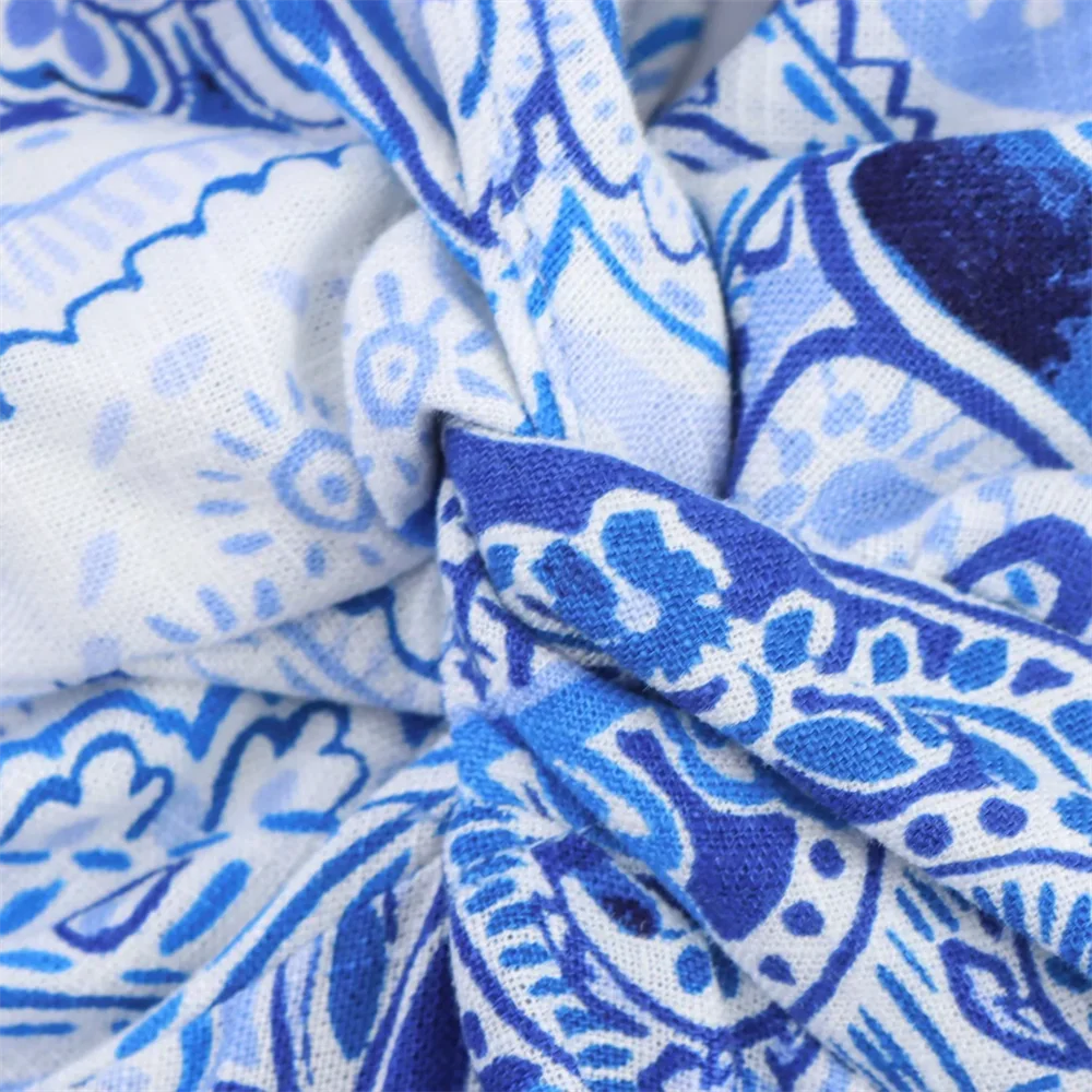 2025sexy casual backless V-hals hoge taille bedrukte jarreteljurk nieuwe zomer dameskleding