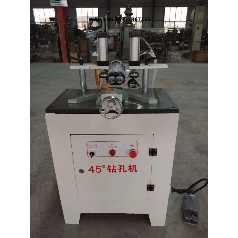 

Woodworking Drilling Machine 45-degree Double-headed Automatic Angled Hole Drilling Machine for Picture Frames and Door Frames