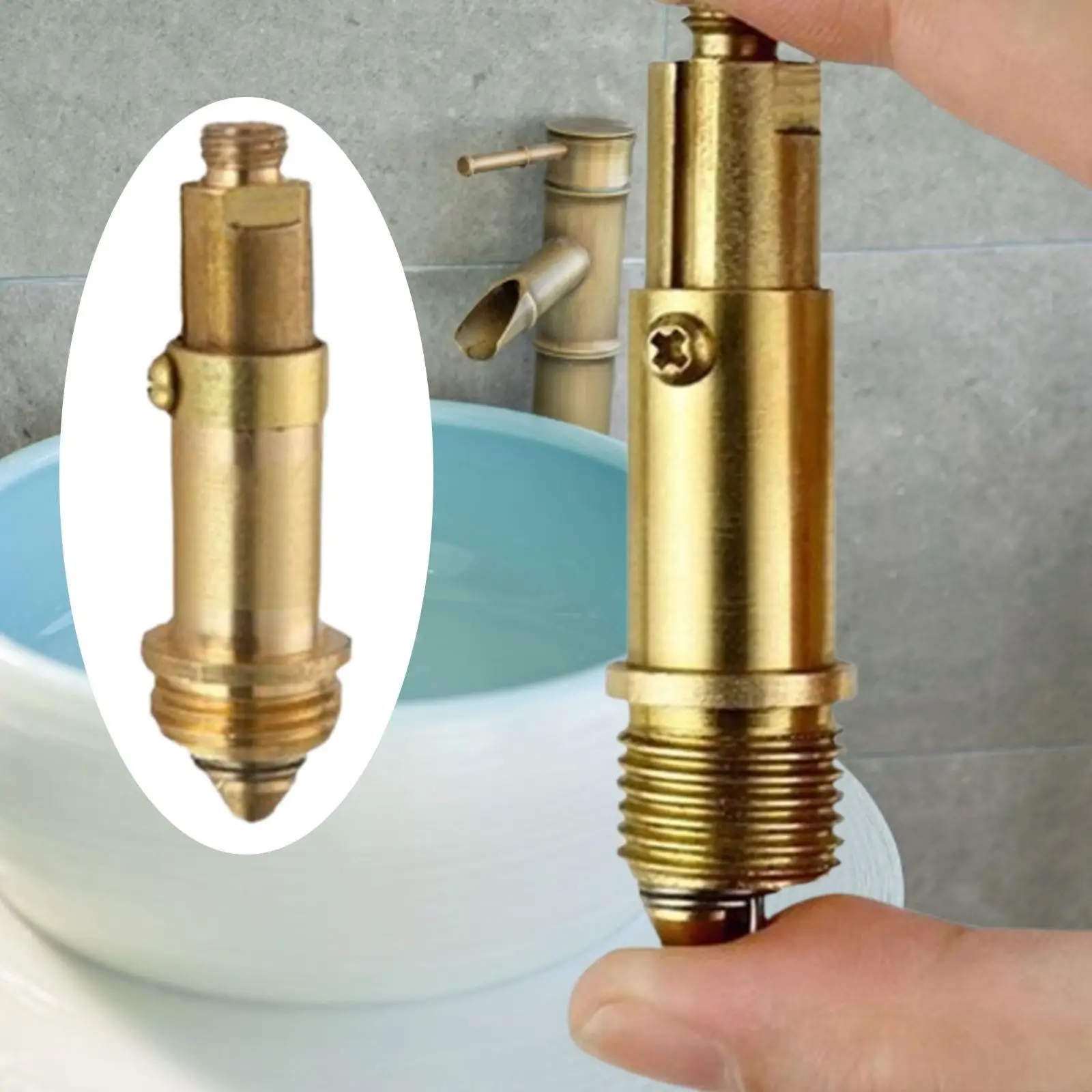 2 Pieces Sink Clicker Pops up Bolts Push Bathroom Sink Stopper Click Clack Plug