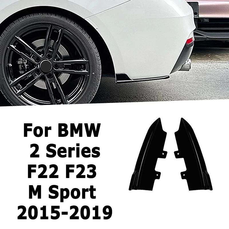 

Car Rear Bumper Splitters For BMW 2 Series F22 F23 M Sport 2015-2019 Wrap Corner Exterior Tuning Aftermarket Car Accessories