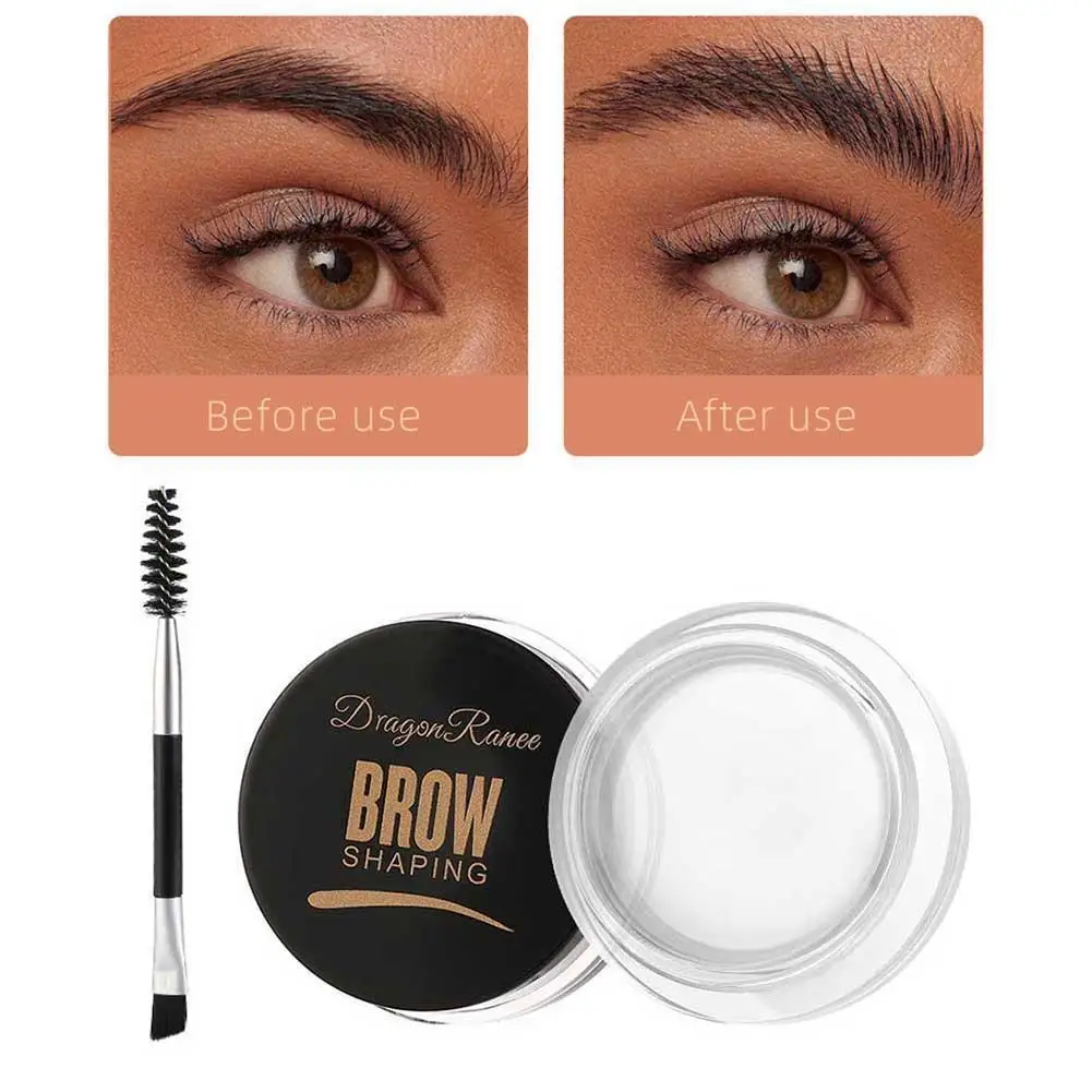 Gel 3D pour rehausser les sourcils, outil de maquillage cosmétique, imperméable, longue durée, teinte blanche et brune