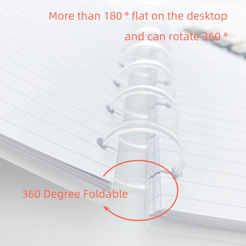 100pcs Super Clear Binding Disc Loose Leaf Planner Disc Bound Notebook Discs Journal and Planner Mushroom Binder Disc Binders