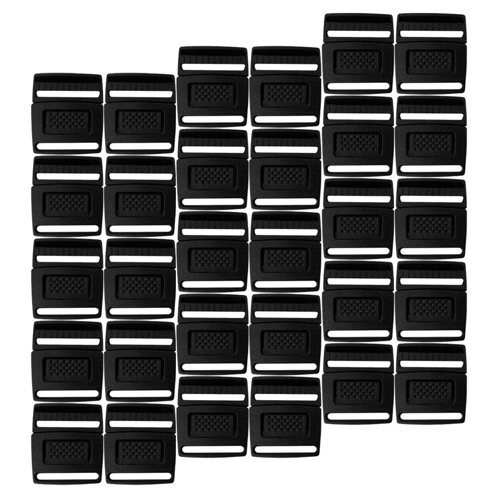 100 Pcs Plastic Cap Buckle 20mm Adjustment 100pcs Clips For Straps Replacement Hat Bags Collar Connector Buckles