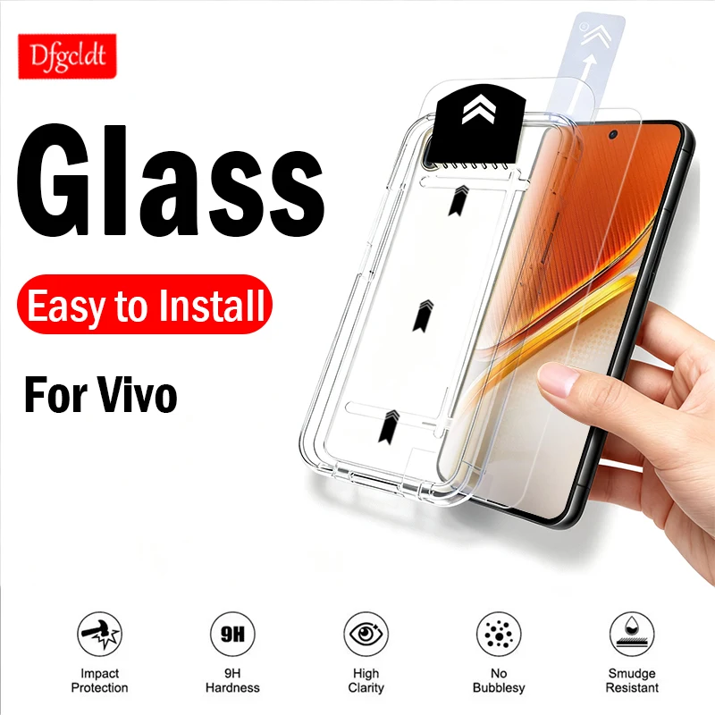 

1-2 шт., закаленное стекло с автоматической установкой, без пыли для Vivo iQOO Neo11 10 9S 9 Pro+, защитная пленка для экрана iQOO 15 13 12 11