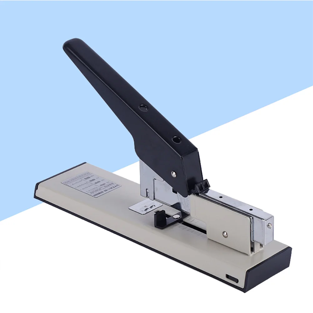 Stapler Tugas Berat Kapasitas 100 Lembar Alat Pengikat Logam untuk Kantor Rumah Penjilidan Buku dengan Daya Tarik Ekstra untuk Dokumen Tebal