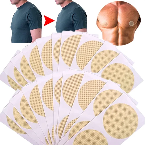 Imagen 2 del producto Cubierta de pezón desechable para hombre, pasta adhesiva para el pecho, ropa interior Invisible para mujer, pegatina para pezones desechables antifricción para correr