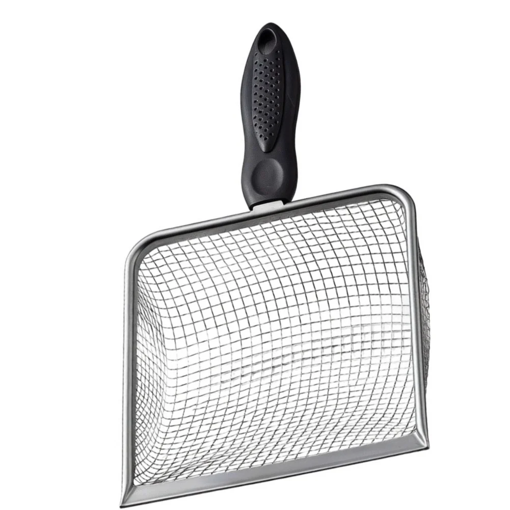 5 Stainless Steel Sifting Shovels with Fine Mesh for Maintaining Sanitation in Chicken Coops and Pheasantry Settings