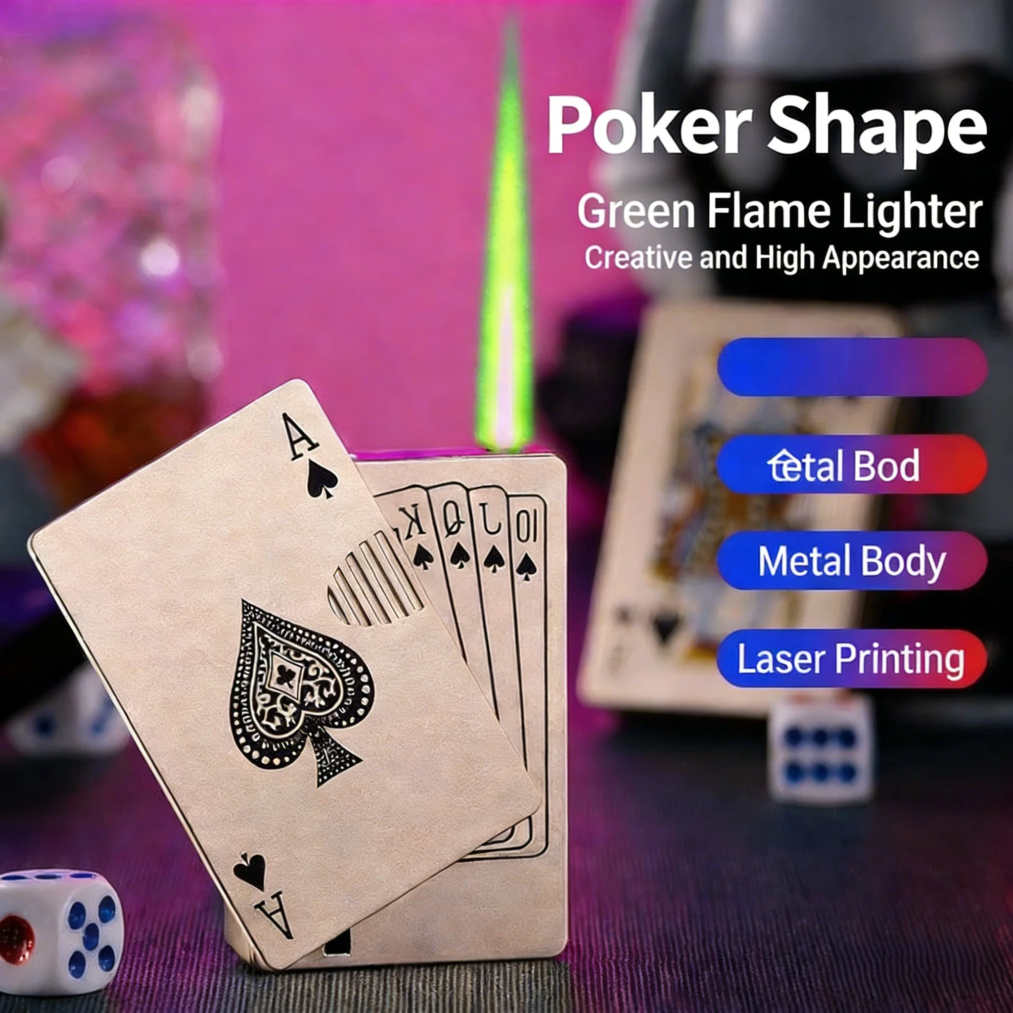 

new style fashion metal butane gas lighters tools festival gifts Portable torch smoking accessories cool windproof torch lighter