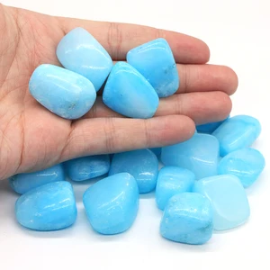 Doğa, mavi aragonit çakıl, çakıl boyutu düzensiz, taşa düşen reiki şifa kristal kuvars, ev için akvaryum dekorasyonu için mineral 8 en çok satılan, taş, dolomit-no. 3