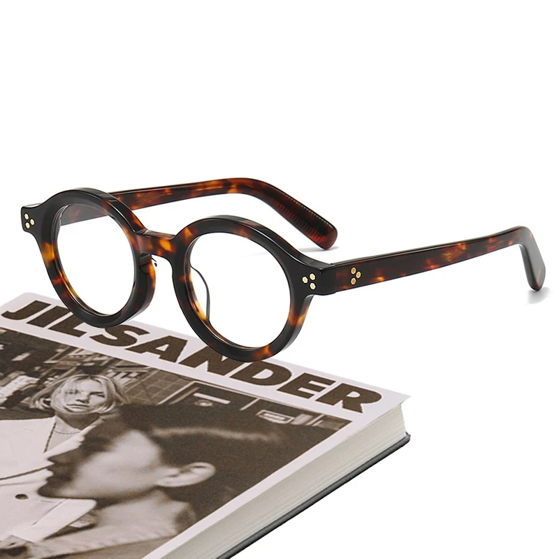 

Retro Round Acetate Optical Glasses Frame Men Japanese Handmade Myopia Eyeglasses Women Vintage Prescription Eyewear Male Oculus