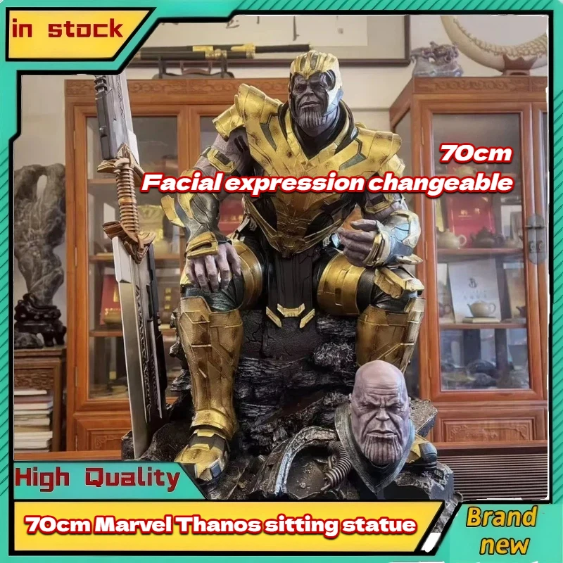 

Статуэтка Таноса из смолы, сменные головы, аксессуары, коллекционная фигурка, декор для рабочего стола, подарок для коллекционеров