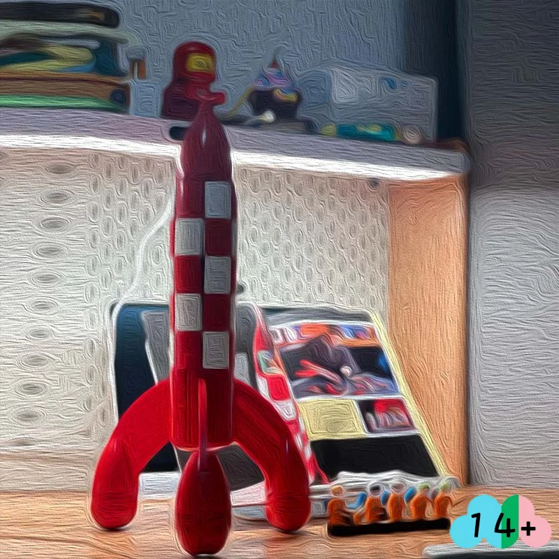 Hot Sale 1283 Pcs Vintage Spacecraft Building Block Set DIY Rocket Model Home Display Christmas Gift For Fans