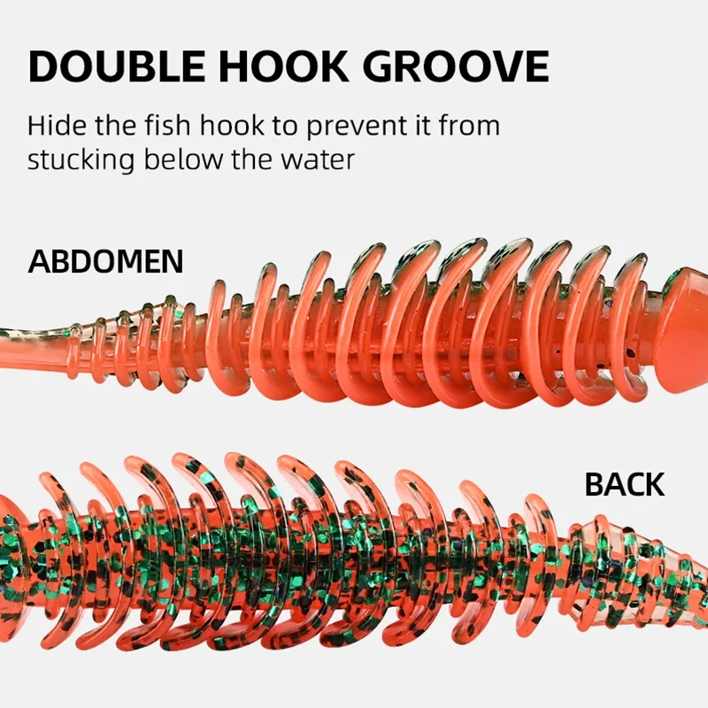 ميريديث الطعوم الناعمة 65 مللي متر 80 مللي متر الطعوم الاصطناعية سيليكون الكارب معدات صيد الأسماك السحر الصيد اكسسوارات الصيد السحر #5