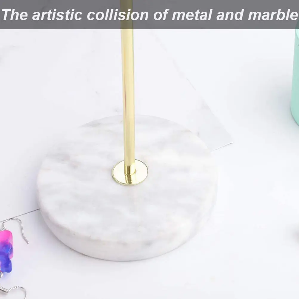 

1Pcs Jewelry Display Stand Marble Metal Watch Storage Rack Multi-Functional Organizer Bracelet Holder Jewelry Display Rack