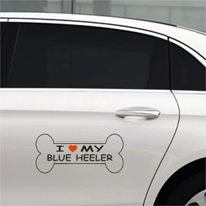 Love My Blue Heeler bumper sticker or helmet sticker dog enthusiast pet Scratch Roof Sunscreen