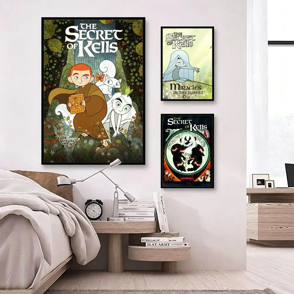 movie The Secret of Kells Poster Poster HD Waterproof Self-adhesive Art Print Wall Decor for Bedroom Living Room Gift
