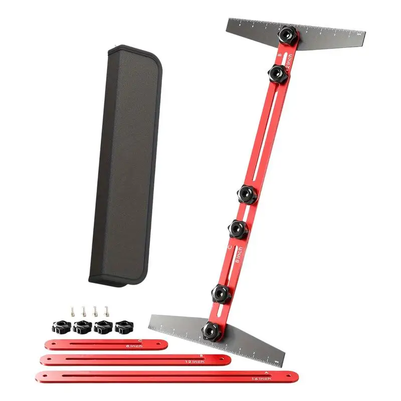 

Stair Tread Gauge Multifunctional Stair Tread Template Folding Shelf Layout Supplies Adjustable Aluminum Alloy Flooring Shelf