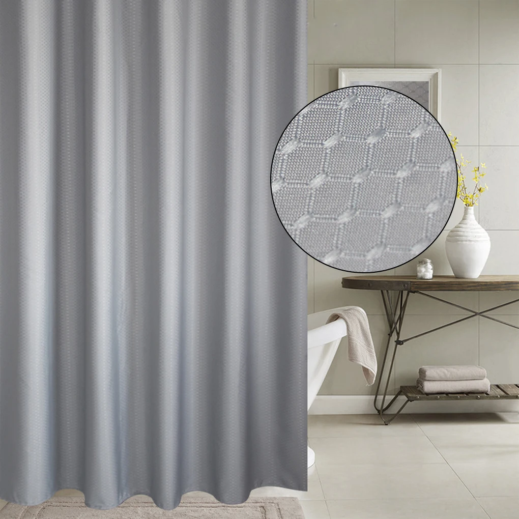 Shower Moisture Proof Curtain Home Reusable Waterproof Bathroom Drape