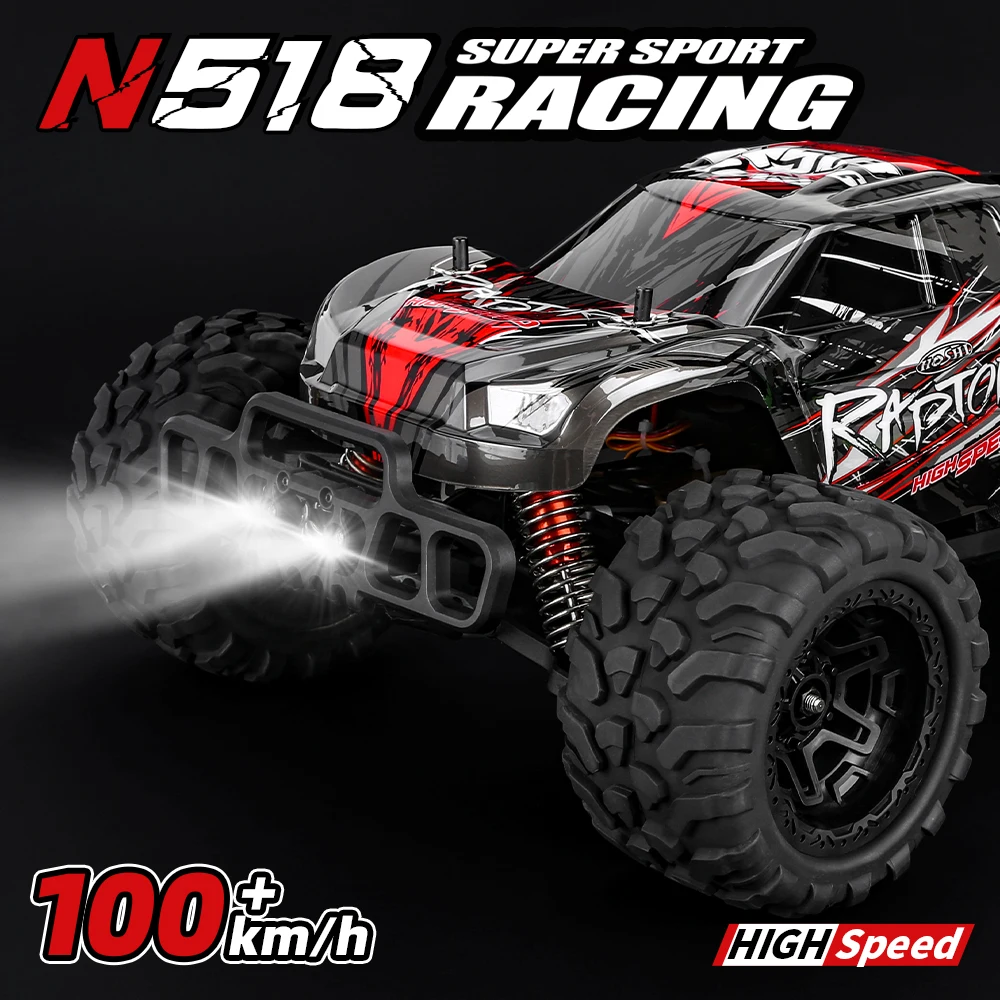 

1/8 Scale N518 Brushless RC Car 100km/h High-Speed 4WD Monster Truck Off-Road Vehicle for Adults RTR Desert Racing Car
