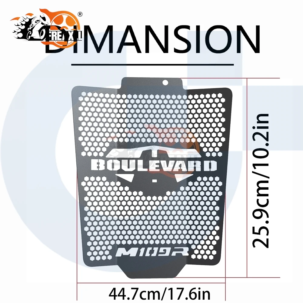 

VZR 1800 Motorcycle Aluminum Radiator Protective Grille Cover Guard For Suzuki Boulevard M109R Intruder M1800R VZR1800 2006-2024