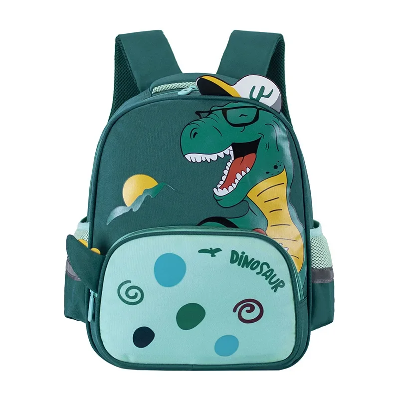 Saco de escola do jardim de infância dos desenhos animados dinossauro bebê meninos mochilas para crianças pré-escolares mochila 2-6 anos bonito mochila escolar