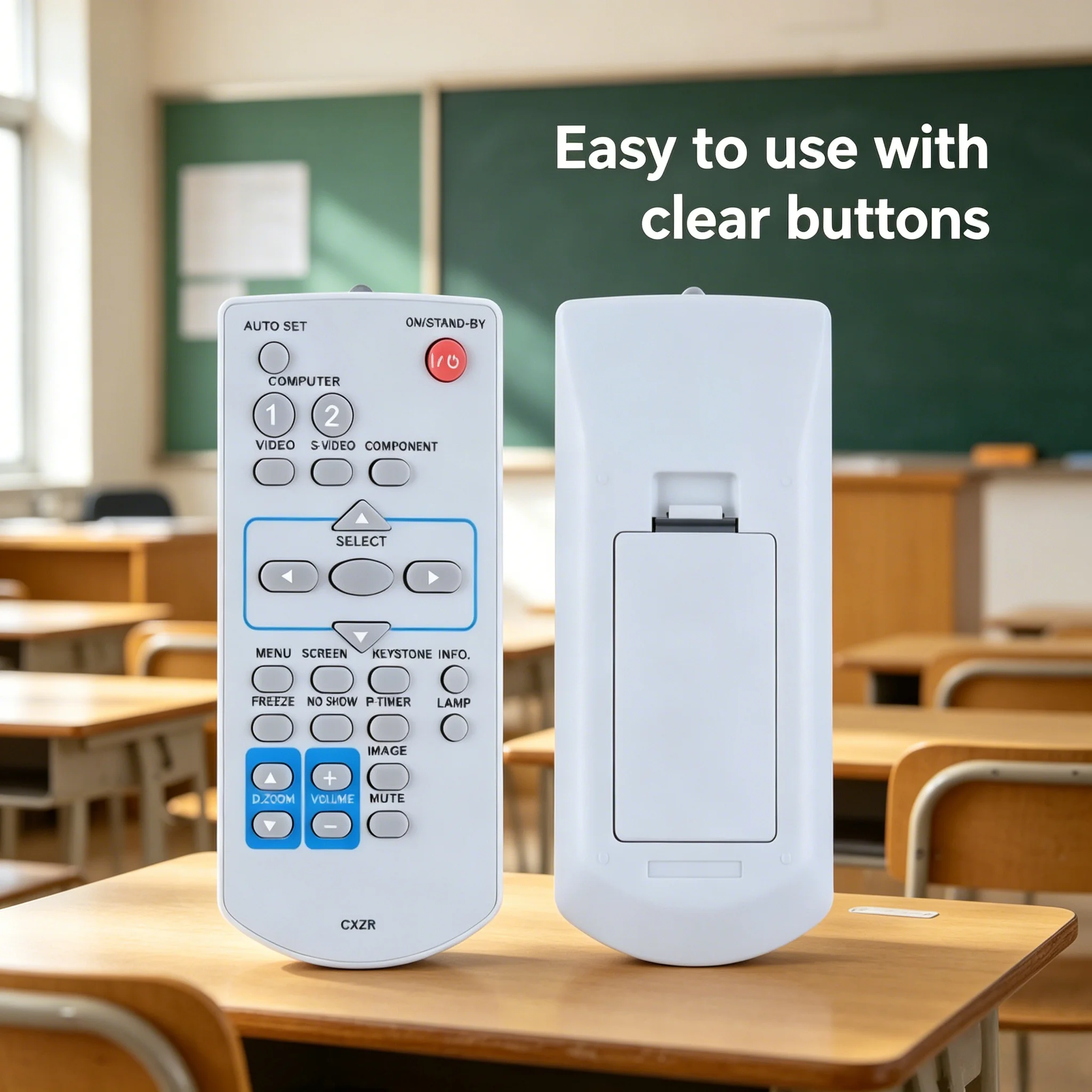 CXZR Replacement Projector Remote Control for Sanyo PLC-XU4000 PLC-XU300A XU300 Projector Controller
