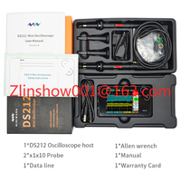 DS212 Mini Handheld Digital Oscilloscope Analysis Dual-Channel Instrument